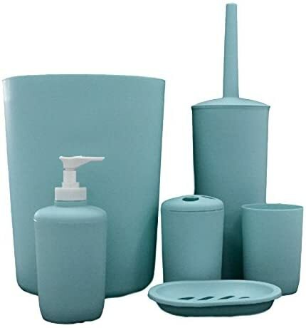 Shine 6 pz accessori set bagno, supporto, cassetto, spazzolino da denti, organizzazione - Foto 4 di 12