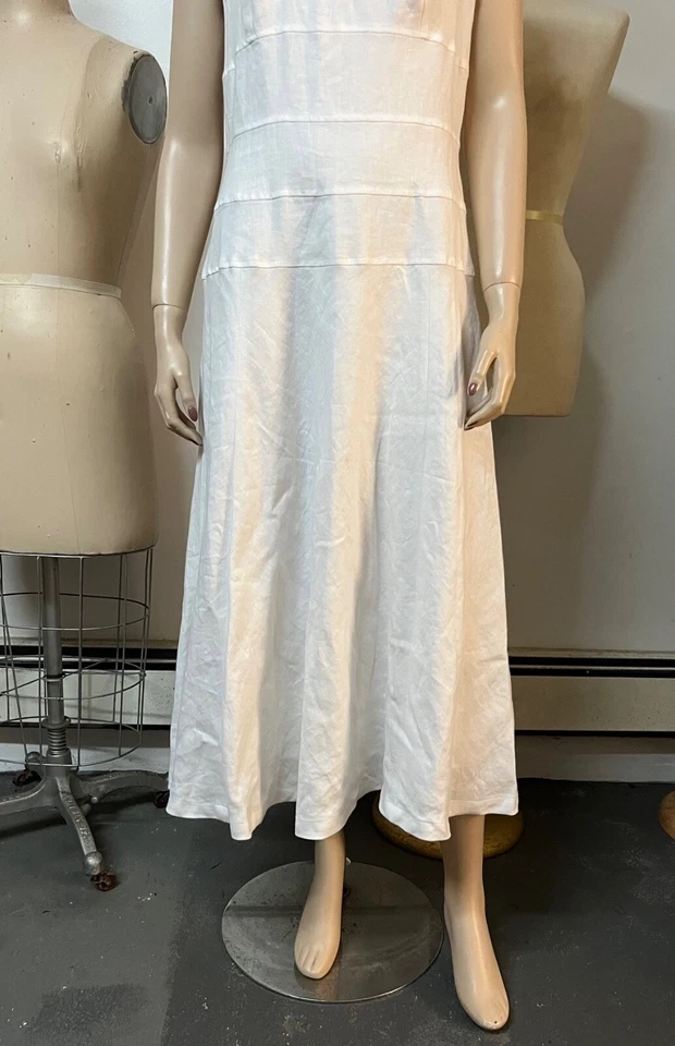 Платье льняное J Peterman эдвардианский стиль 1911 хлопок с подкладкой размер 10 бюст 38 - Изображение 3 из 4