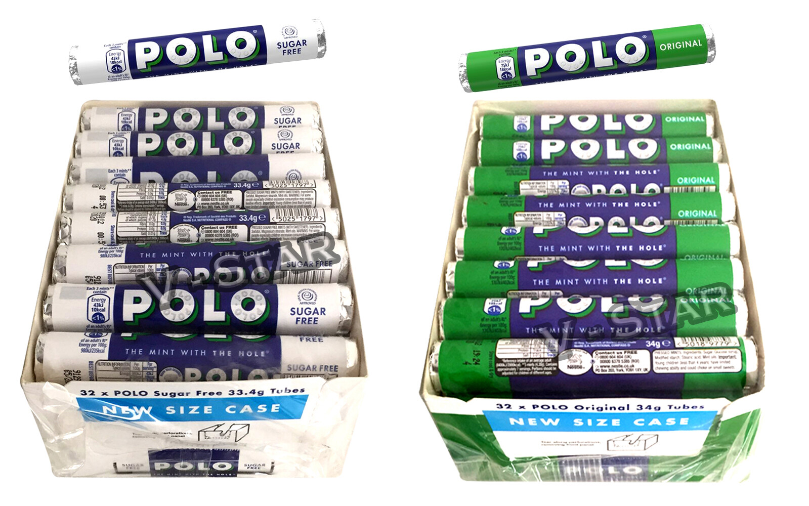 NESTLE POLO SUGAR FREE ORIGINAL MINTS BOX OF 32 ROLLS OF 34g TUBES eBay