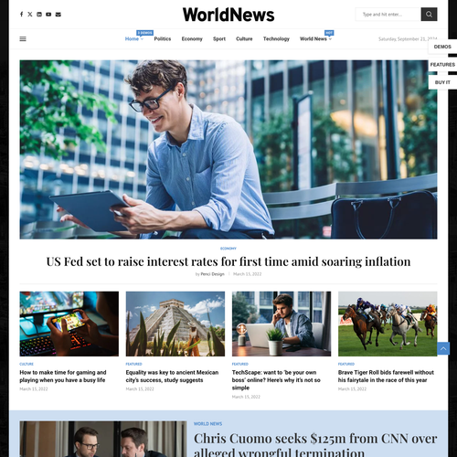 World News Websites Design for Sale with Free VPS Web Hosting - Picture 1 of 7