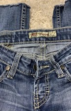 BKE Starlite jeans Size 24 Cut To A 20  Inseam From A 31  Faded Distressed
