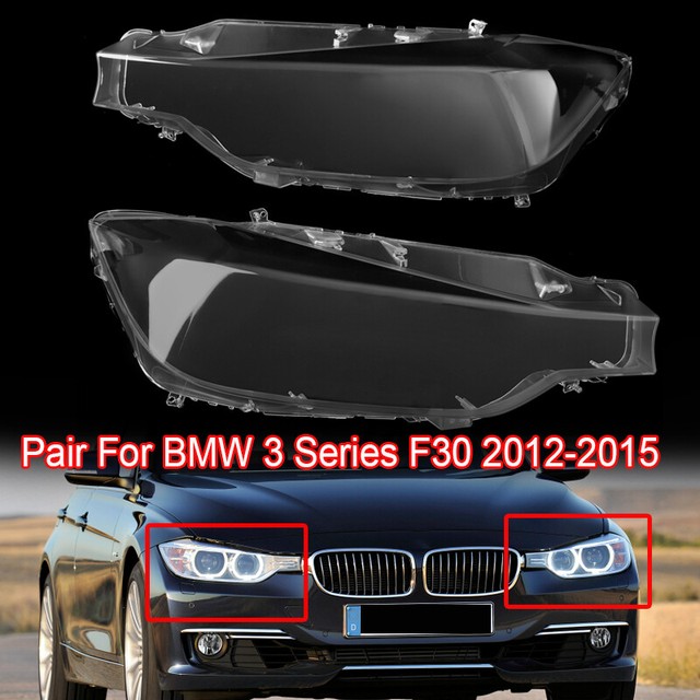 Transparent Headlight Headlamp Lens Cover Right&Left For BMW F30