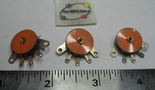 5K Thumb-wheel Knob Potentiometer w Switch - NOS QTY 3