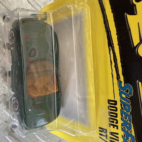 Matchbox 1997 Super Fast #10 Dodge Viper RT/10 green MOC Tyco Toys MB260 - Picture 8 of 10