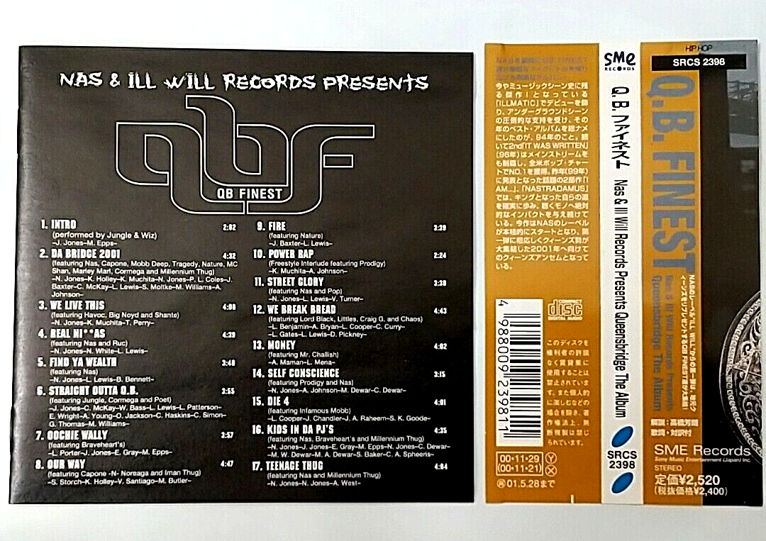 CD) QB Finest – Queensbridge The Album , SRCS 2398, Album, Obi