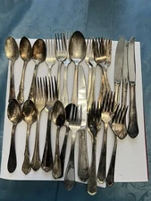 Vintage Miscellaneous Lot Of Silverware Pre-Owned ,The pieces come from various