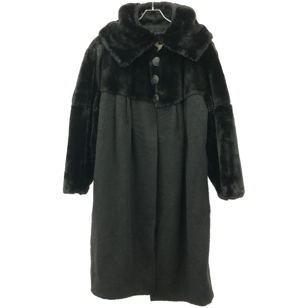 Cappotto lungo pelliccia di alpaca Fendi 365 nero 46 donna