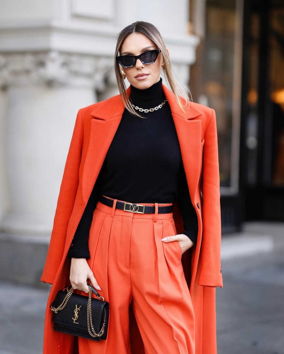 ZARA TAILORED WOOL BLEND COAT ZW COLLECTION ORANGE SS25 SIZES XS-L