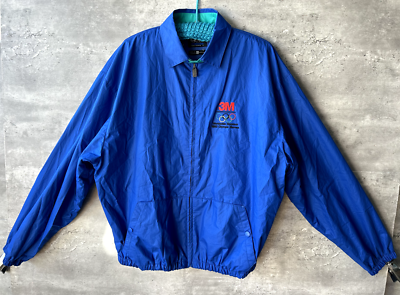 Vintage Gear for Sports 3M 1992 Olympic Games Blue Bomber Jacket