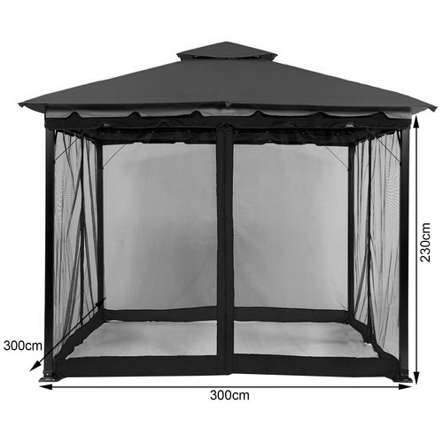 Replacement Mosquito Netting for 10 ft. x 10 ft. Gazebo Screen Canopy Mesh Walls - Picture 7 of 25