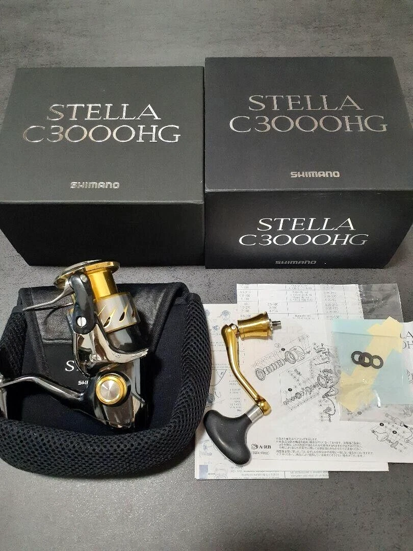 Shimano 14 Stella C3000HG Right and Left Spinning Fishing Reel W