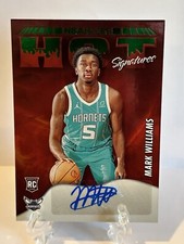 2022-23 Panini NBA Hoops #HSR-MWL Mark Williams Auto Hot Signatures Green Rookie