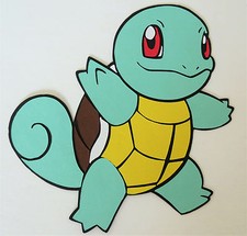 Pokemon Squirtle Paper Die Cut Scrapbook Embellishment Cupcake Topper