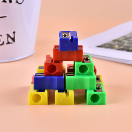 Afilador de lápices de papelería de un solo agujero sacapuntas de plástico color aleatorio de 1 pieza - Imagen 5 de 12