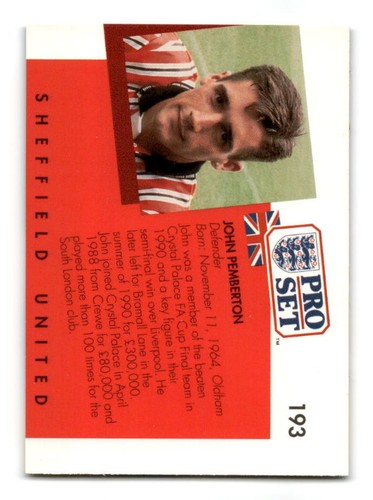 1990-91 Pro Set England Soccer #165- #328 - - - Pick A Card - - - Complete a Set - Picture 47 of 253