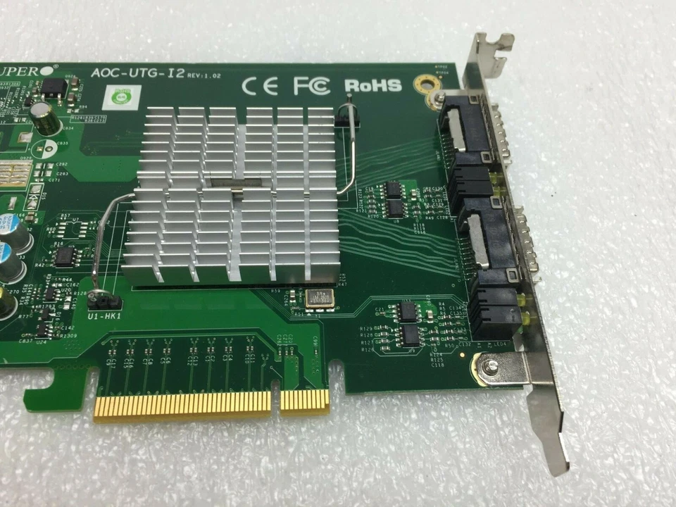 SUPERMICRO AOC-UTG-I2 DUAL-PORT UIO PCIE-X8 10GB ETHERNET LAN ADAPTER CARD FR SH - Image 3 of 4