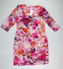 Jean Pierre Klifa Women's Size XL 3/4 Sleeve Knee Length Knit Dress