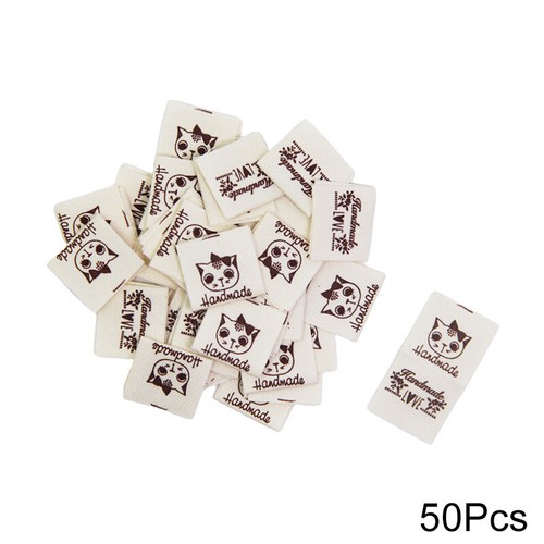 50Pcs Double-sided Knitted Hats Clothing Tag DIY Crafts Sewing Label Accessories - Picture 18 of 22