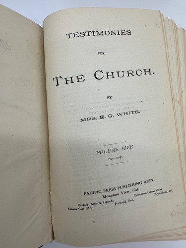 Testimonies Former Edition Vol 1 to 9 by Ellen G. White SDA Adventist 4 books - Picture 8 of 8
