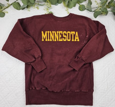 VTG Champion Reverse Weave Men's Maroon U of M Minnesota Sweatshirt Size L