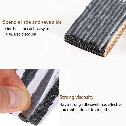 100x Tire Repair Plugs Car Tire Puncture Recovery Tyre Tubeless Seal Plug Strip - Picture 11 of 14