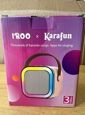 Karafun Iroo Mini Karaoke Machine With One Microphone Pink