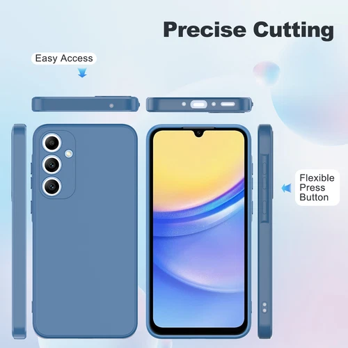 For Samsung Galaxy A05 A15 A25 A55 5G Silicone TPU Soft Phone Case Tempered film - Picture 35 of 47