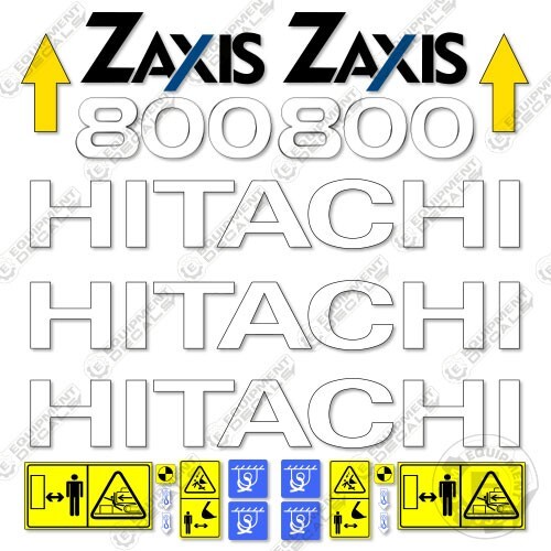 Fits Hitachi ZX800 Decal Kit Z-Axis Excavator - 7 YEAR OUTDOOR 3M