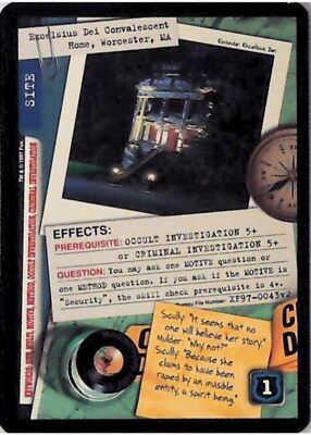 X-Files CCG Excelsis Dei Convalescent Home, Worcester, MA XF97-0043v2