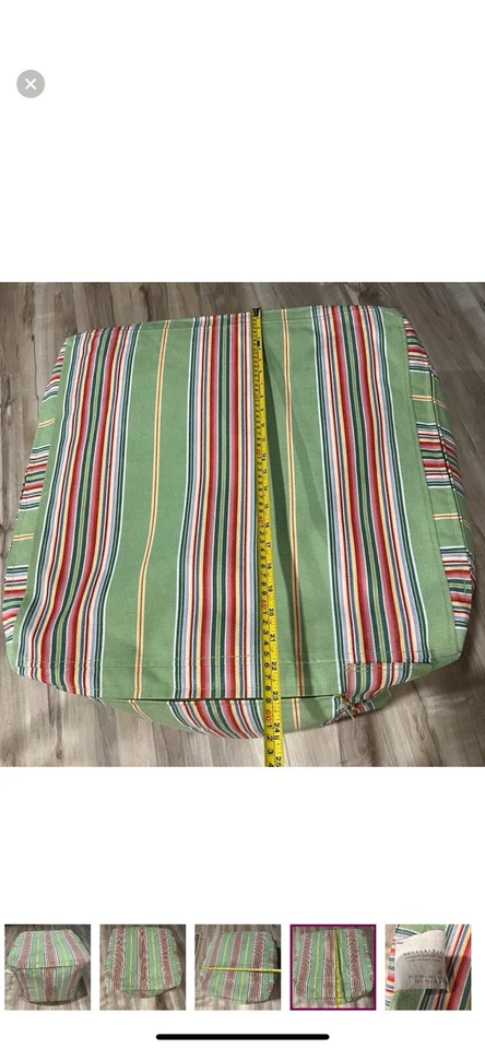 Nuevo puf cubo exterior Pottery Barn Newport Foto 4 de 4