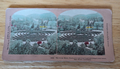 Vintage Stereo 3-D Viewer The Great Maze San Rafael California 10032 Real Photo