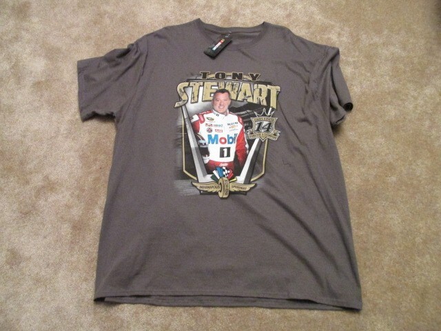 Tony Stewart Indianapolis Always a Racer mens 2XL t-shirt NEW