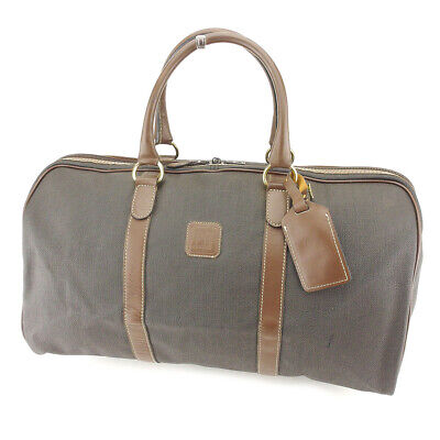 Dunhill Boston bag herringbone Black Brown Gold Men's Dunhill Boston bag herringbone Black Brown Gold Men's