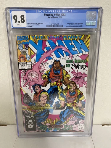 Uncanny X-Men Vol 1 #282 CGC 9.8 NM+/M 1st Bishop Marvel Comics 1991 white pages