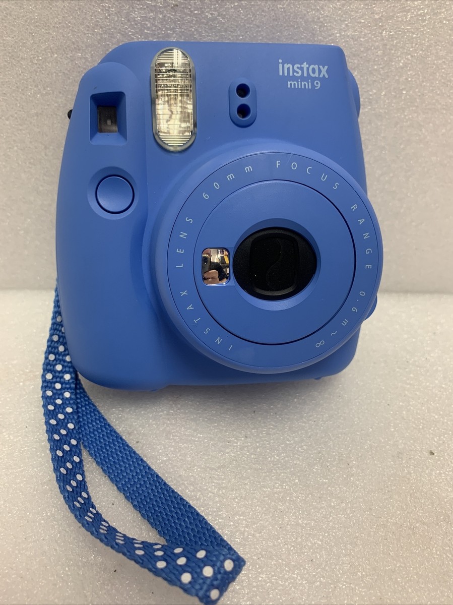 Fujifilm Instax Mini 9 - Cobalt Blue Instant Film Camera Selfie