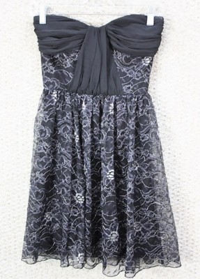 Erin Fetherston Black Lace with Metalic, Dress Size 0 | eBay