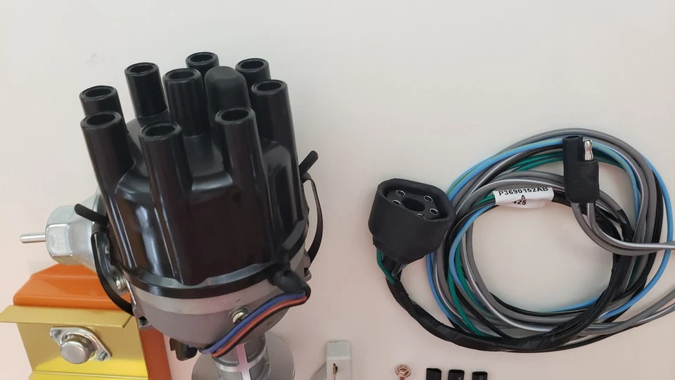 1959-72 413 426 440 CHRYSLER KIT DE CONVERSIÓN DISTRIBUIDOR ELECTRÓNICO + CABLES + BOBINA Foto 4 de 4