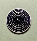 10 Gram .999 Silver Chemical Symbol/Electron Dot Diagram Bullion Round RARE!