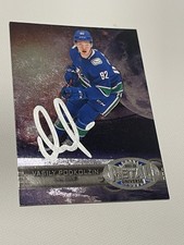 Vasily Podkolzin Signed Card Skybox Metal Universe JSA COA IP Auto Canucks b