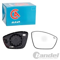Alkar Spiegelglas Beheizt Rechts Passend FüR CitroËN C3 C4 Lancia Ypsilon Opel C