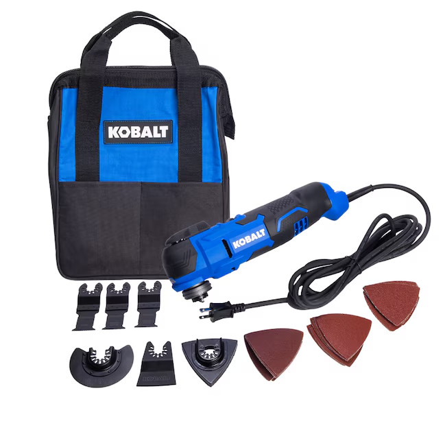 Kobalt 3735197 Oscillating Multi Tool with Bag and Accessories