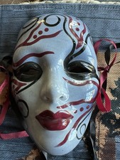 Venetian Style Or Mardi Gas Decorative Face Signed By Artist