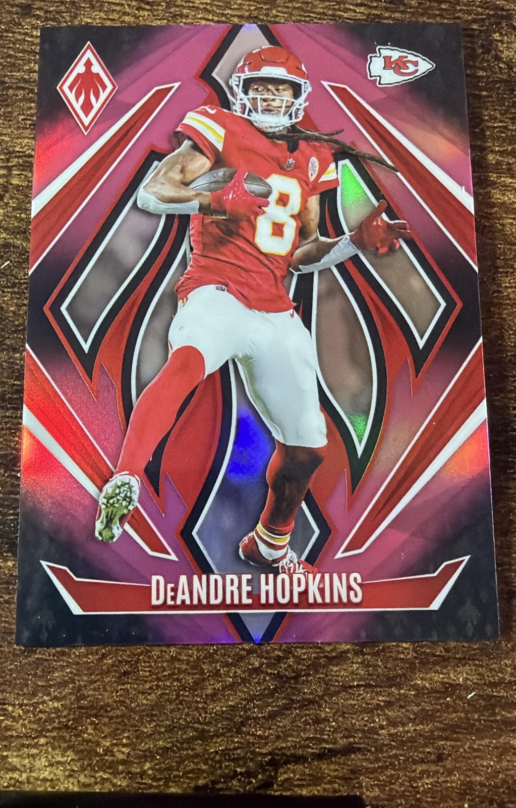 2024 Panini Phoenix DeAndre Hopkins #38 Pink Fade 55/88 Chiefs