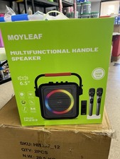 MOYLEAF Karaoke Machine Bluetooth Karaoke Speaker for Adults  Kids K253 - Black
