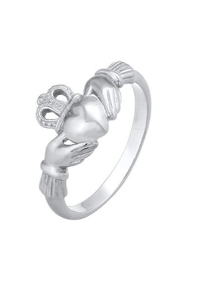 Elli Ring Damen Claddagh Herz Krone In 925 Sterling Silber-image