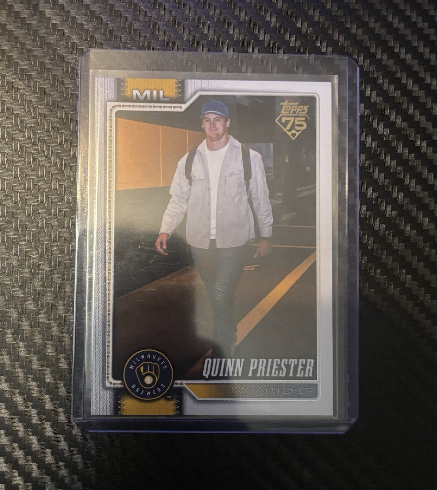 2026 Topps Series 1 Quinn Priester Golden Mirror SSP #186 Brewers