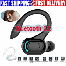 New Bluetooth 5.1 Headset Wireless Earbuds Earphones Stereo Headphones Ear Hook