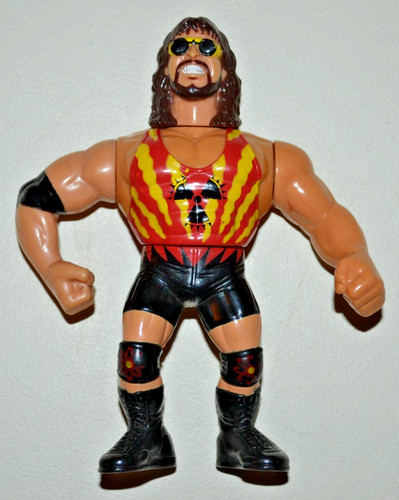 Vintage WWF Hasbro Series 11 Green Adam Bomb loose...