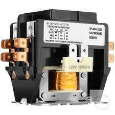 2 Pole Air Conditioner Contactor 40 Amp 220V Coil,AC Definite Purpose Contactor