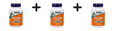 3 x Now Foods Cal-Mag Caps (120) (166,53 EUR/kg)